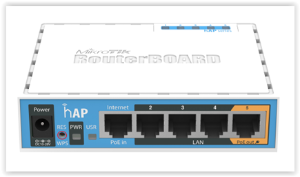 MikroTik hAP 5 Port Ethernet 300Mbps WiFi 4 Router | RB951Ui-2nD