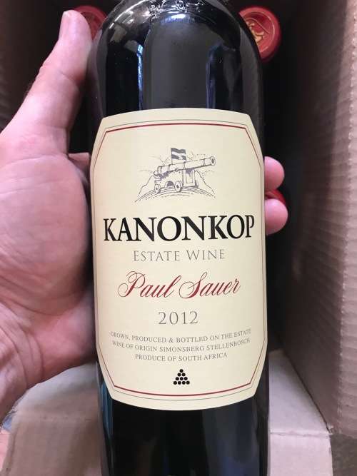 4 x Bottles of BOEKENHOUTSKLOOF Cabernet Sauvignon 2014 and 2 x Bottles of KANONKOP Paul Sauer 2012