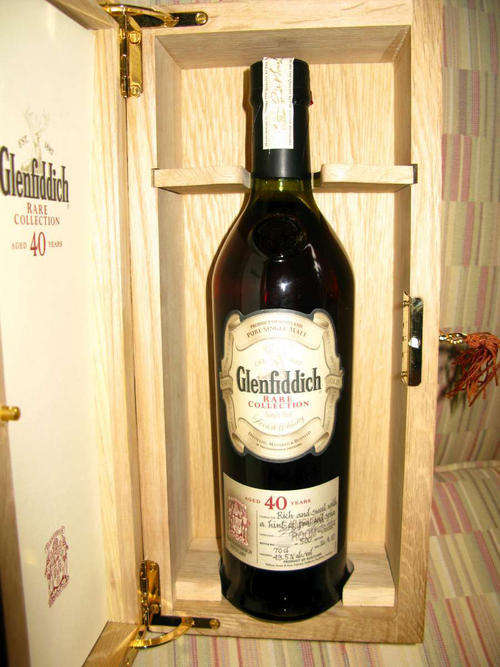 Glenfiddich Rare Collection 40 Year Old Whisky: 1 of only 500 Bottles - Voted world's finest whisky!