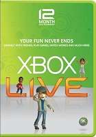 Xbox 360 Live 12 Month Gold Card-Has to be attached to the game or console
