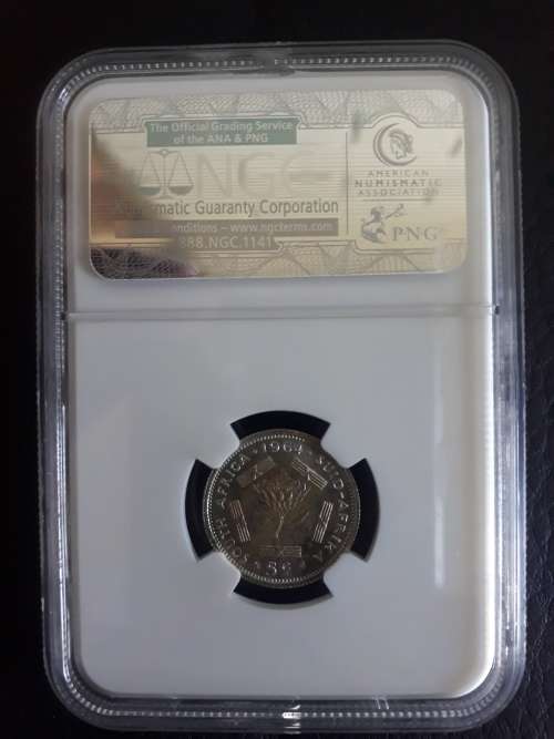 1964 Silver 5 Cent PF 66