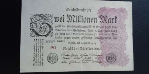 1923 Germany 2 Million Mark