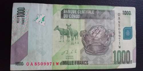 2013 Congo 1000 Francs