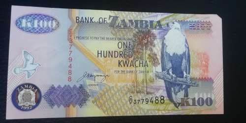 1992 Zambia 100 Kwacha