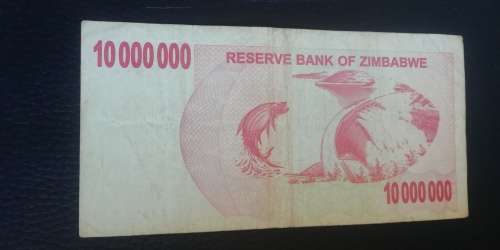 2008 Zimbabwe 10 Million Dollars