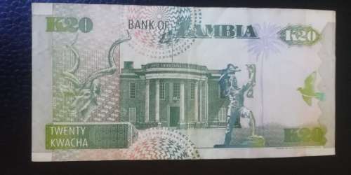 1992 Zambia 20 Kwacha