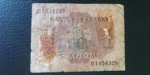 1953 Spain Una Peseta
