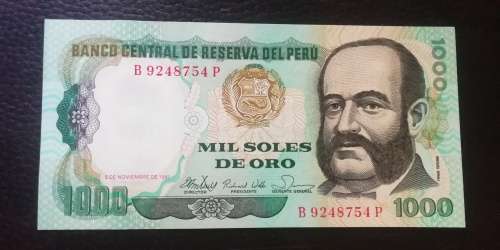 1981 Peru 1000 Soles - Modes of Transport
