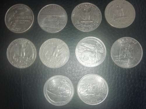 Lot #1 USA 5 Quarter Dollar Coins