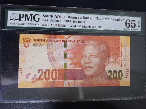 2018 R200 Mandela Commemorative PMG 65