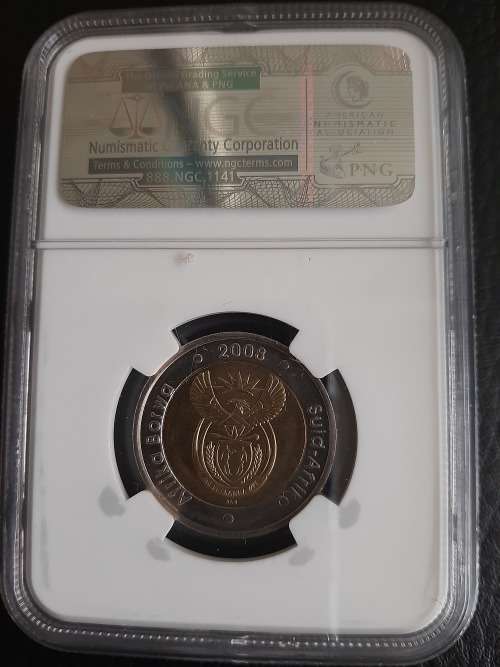 2008 R5: Mandela 90th Birthday MS 65 - NGC