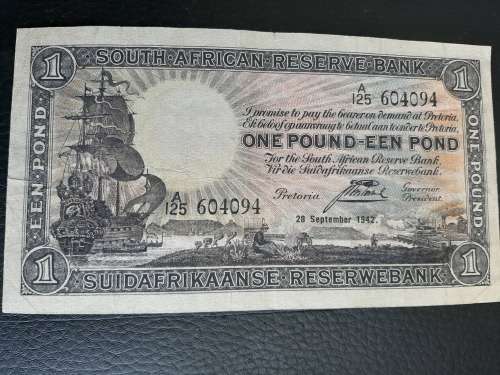 1942 One Pound Johannes Postmus