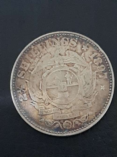 1897 Zar Silver 2.5 Shillings