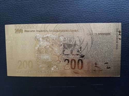 Gold Banknote Leopard