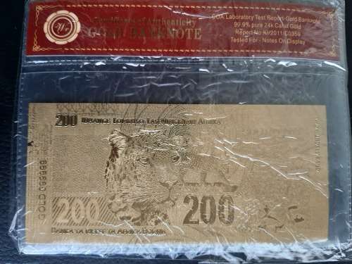 Gold Banknote Leopard