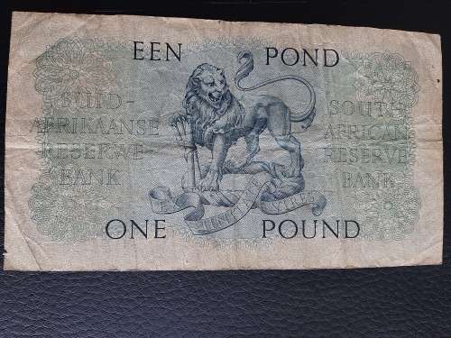 1952 One Pound M H de Kock #627707