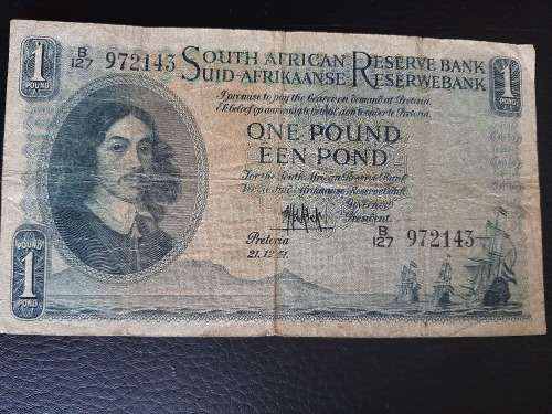 1951 One Pound M H de Kock #972143