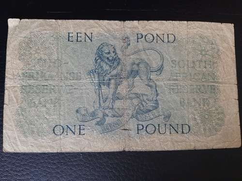 1958 One Pound M H de Kock #411444