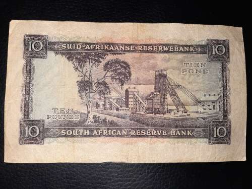 1952 Ten Pounds M H de Kock #010913