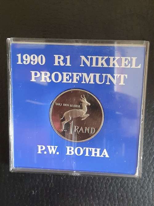 1990 R1 Proof PW Botha
