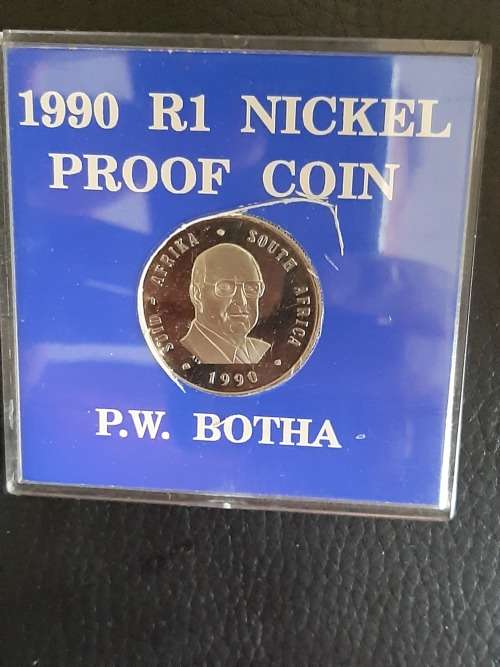 1990 R1 Proof PW Botha