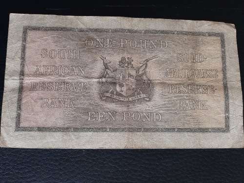 1947 One Pound M H de Kock #049693