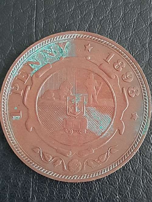 1898 ZAR Penny (A)