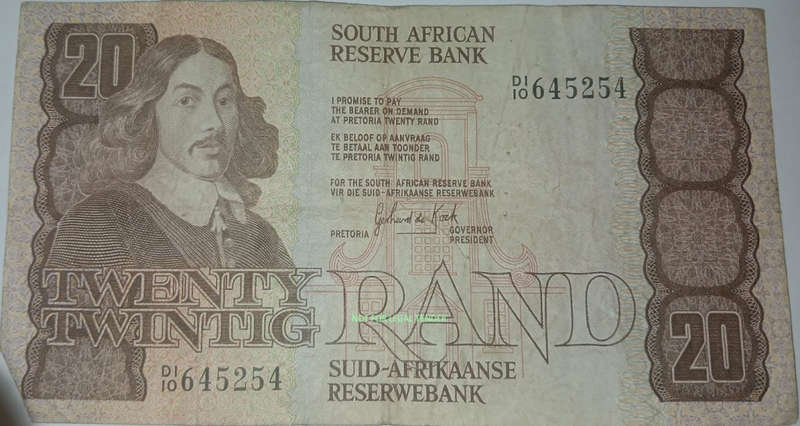 Third issue GPC 20 Rand old bank note