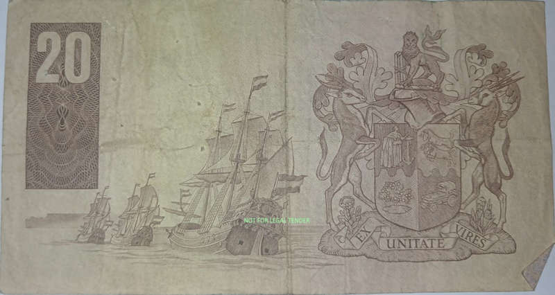 Third issue GPC 20 Rand old bank note
