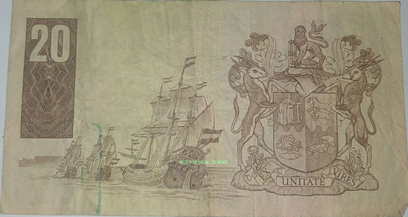 Third issue GPC 20 Rand old bank note