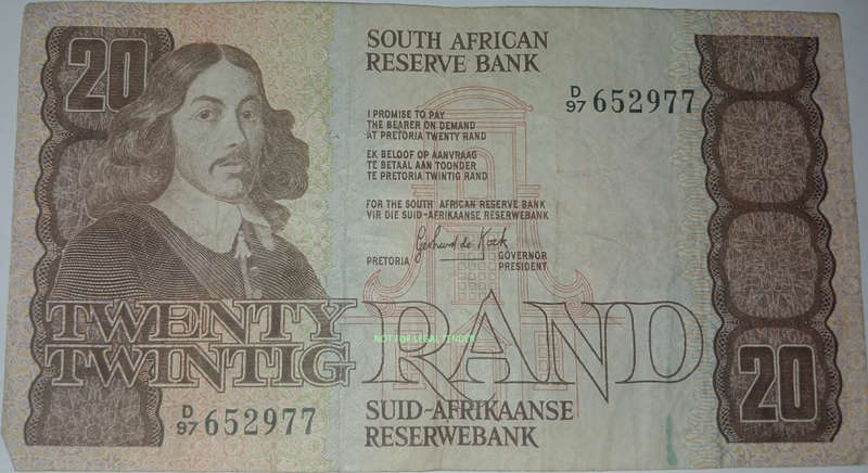 Third issue GPC 20 Rand old bank note