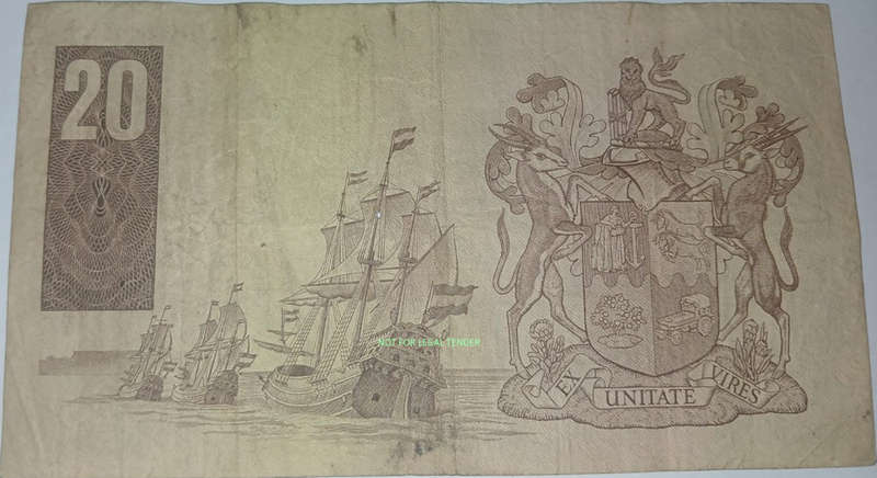 Third issue GPC 20 Rand old bank note