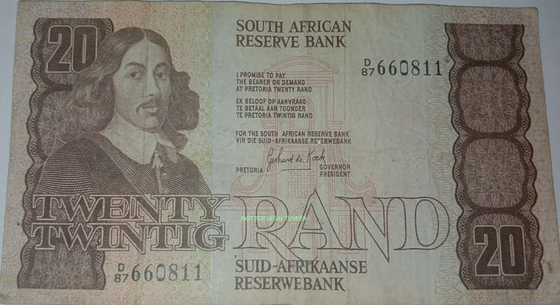 Third issue GPC 20 Rand old bank note