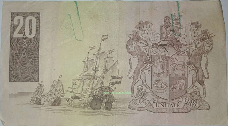 Third issue GPC 20 Rand old bank note