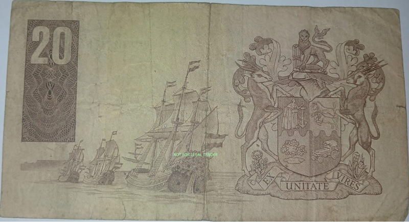 Third issue GPC 20 Rand old bank note