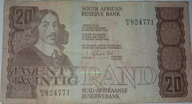 Third issue GPC 20 Rand old bank note