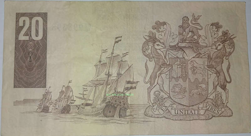 Third issue GPC 20 Rand old bank note