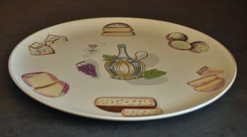 Vintage bread and cheese platter - Ideal Ironstone ware IDE Bros. Japan