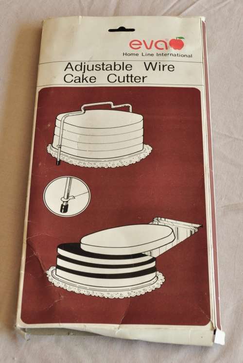 Eva Home Line International Adjustable Wire Cake Cutter in original packaging