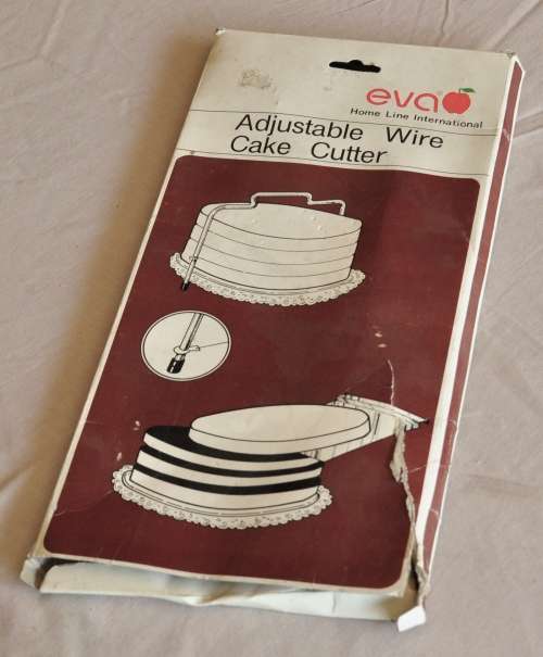 Eva Home Line International Adjustable Wire Cake Cutter in original packaging
