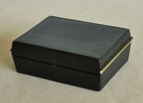 Vintage silver tone cufflinks in original box