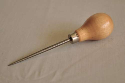 Small vintage Awl with wooden handle