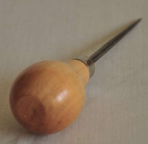 Small vintage Awl with wooden handle