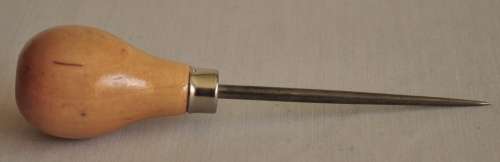 Small vintage Awl with wooden handle
