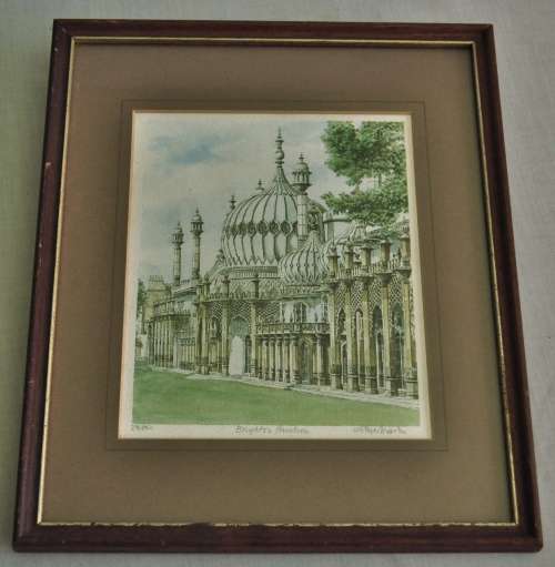 Limited Edition Watercolour Print - Portraits of Britain, Brighton Pavilion by Glyn Martin