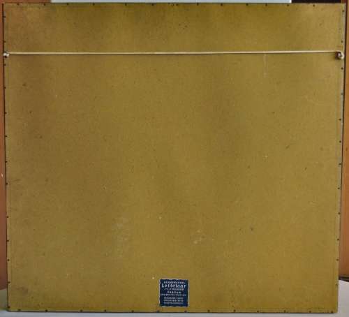 Vintage hand coloured etching - Stadstimmerhuis/Galgenwater Leiden 1932 H E ROODENBURG