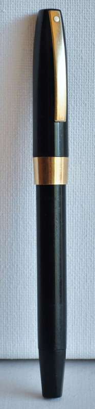 Vintage Sheaffer Black Snorkel Fountain Pen PFM - White Dot and 14ct Gold Nib