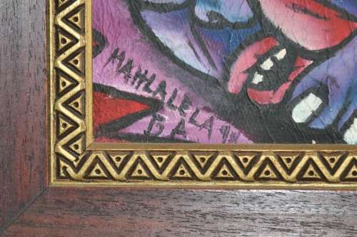 Original oil on canvas signed Mahlalela and dated '94