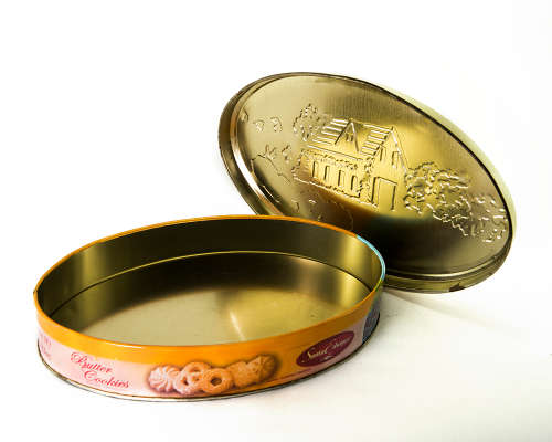 Vintage Santa Edwiges Butter Cookies Tin