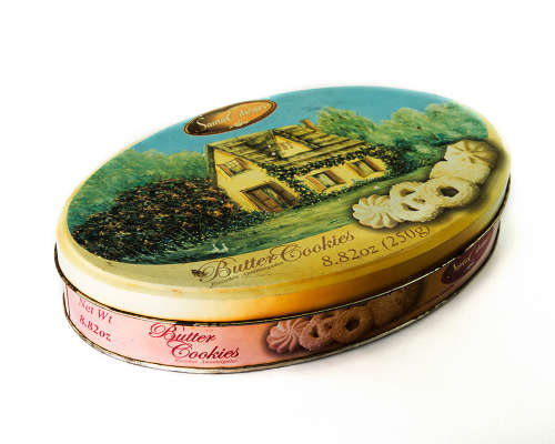 Vintage Santa Edwiges Butter Cookies Tin